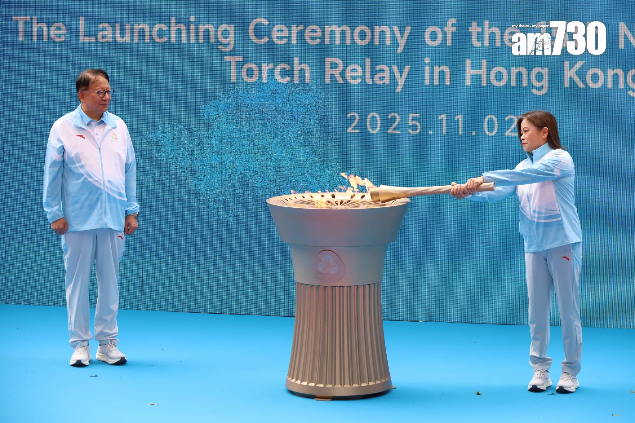 陳國基(左)與羅淑佩主禮。(鍾式明攝)