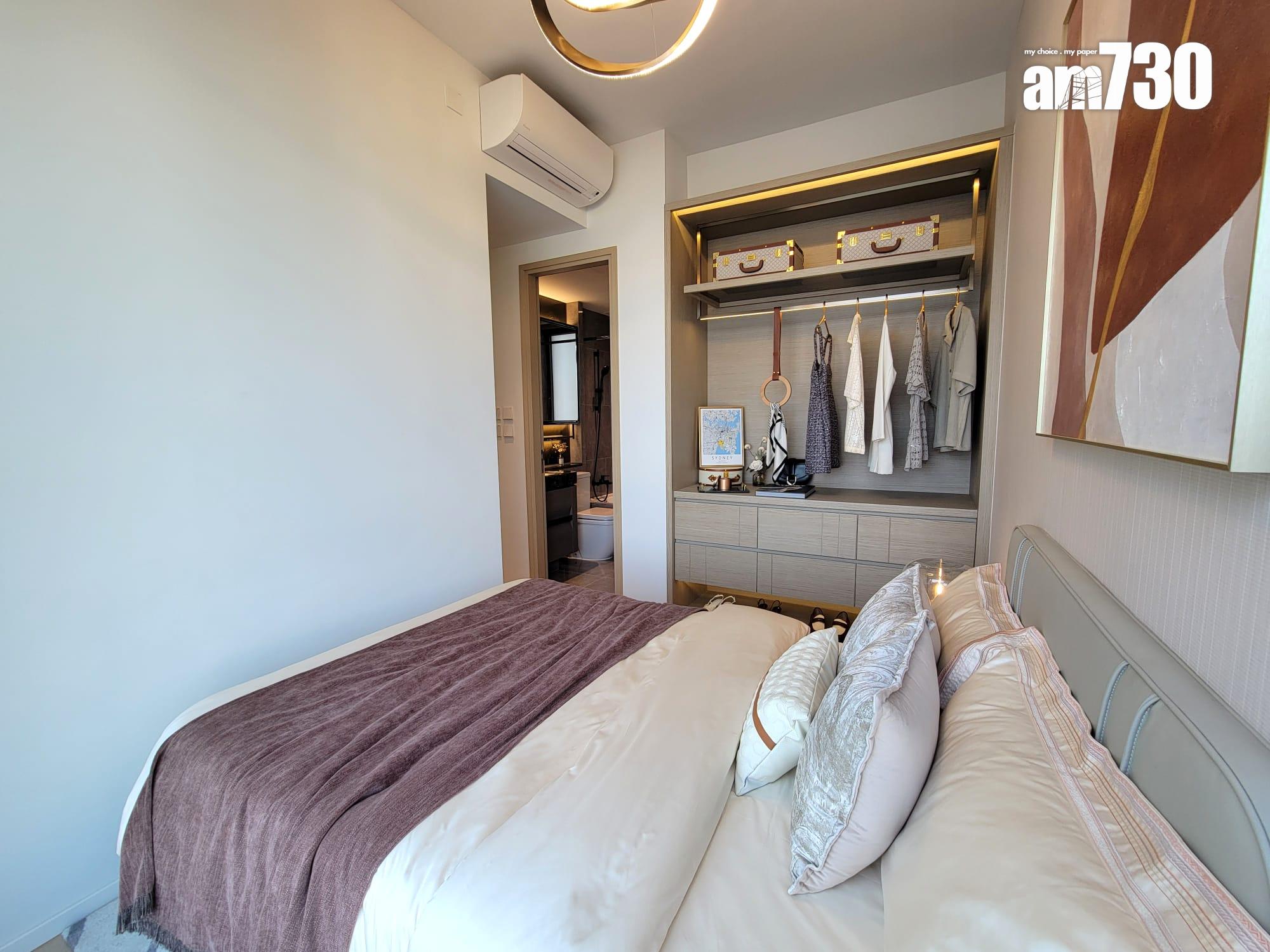 DOUBLE COAST III示範單位|696呎三房套 標準分層戶最大 廳房同向享海景 (多圖有片)|啟德新盤