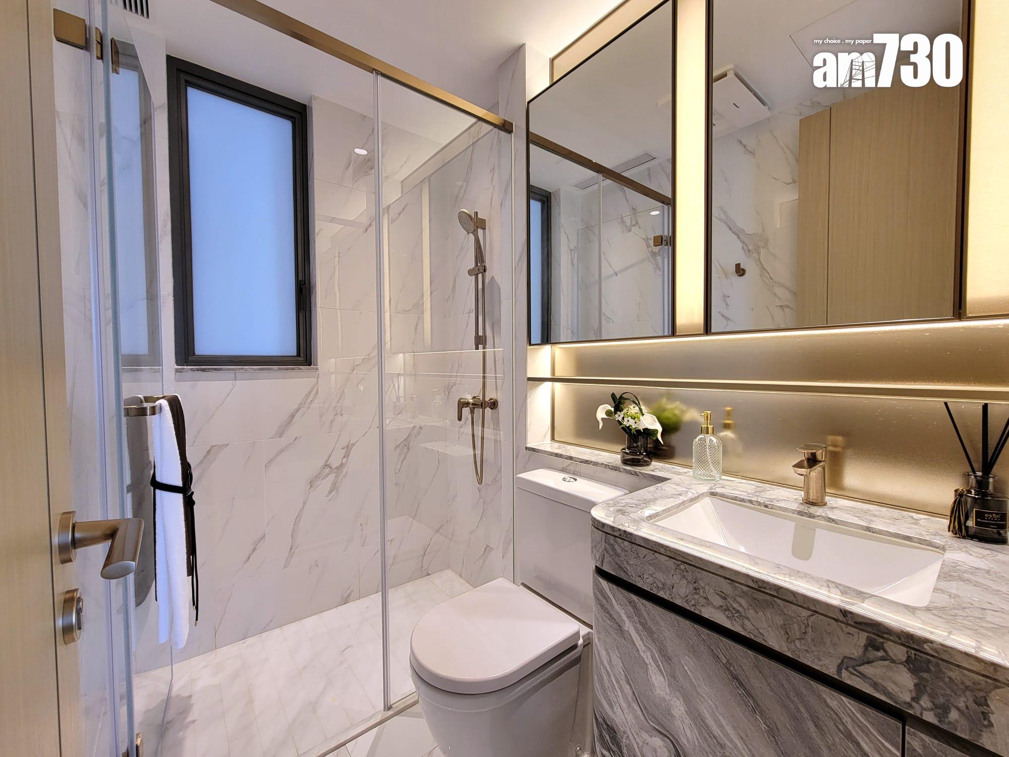 DOUBLE COAST III示範單位|696呎三房套 標準分層戶最大 廳房同向享海景 (多圖有片)|啟德新盤