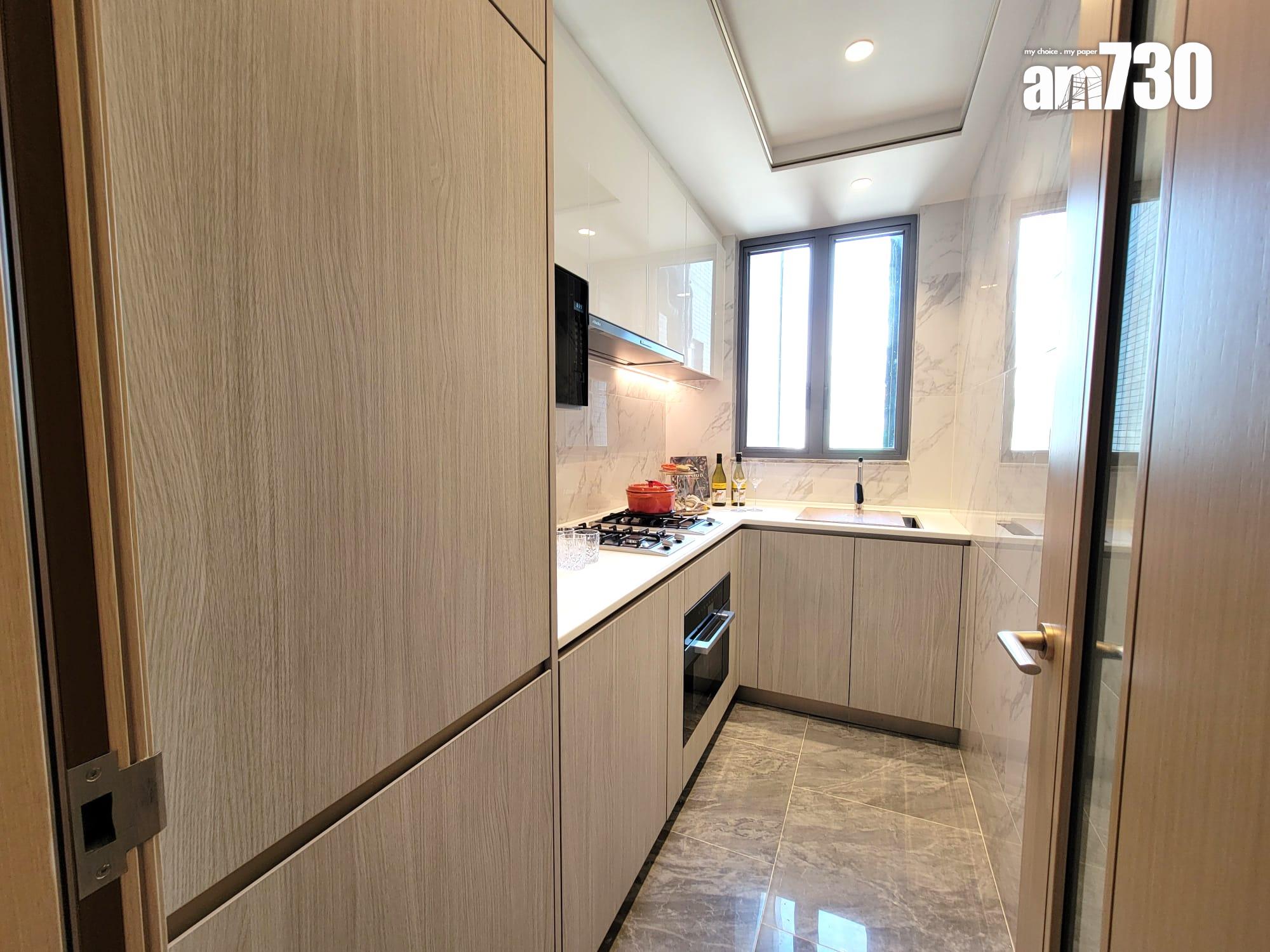 DOUBLE COAST III示範單位|696呎三房套 標準分層戶最大 廳房同向享海景 (多圖有片)|啟德新盤