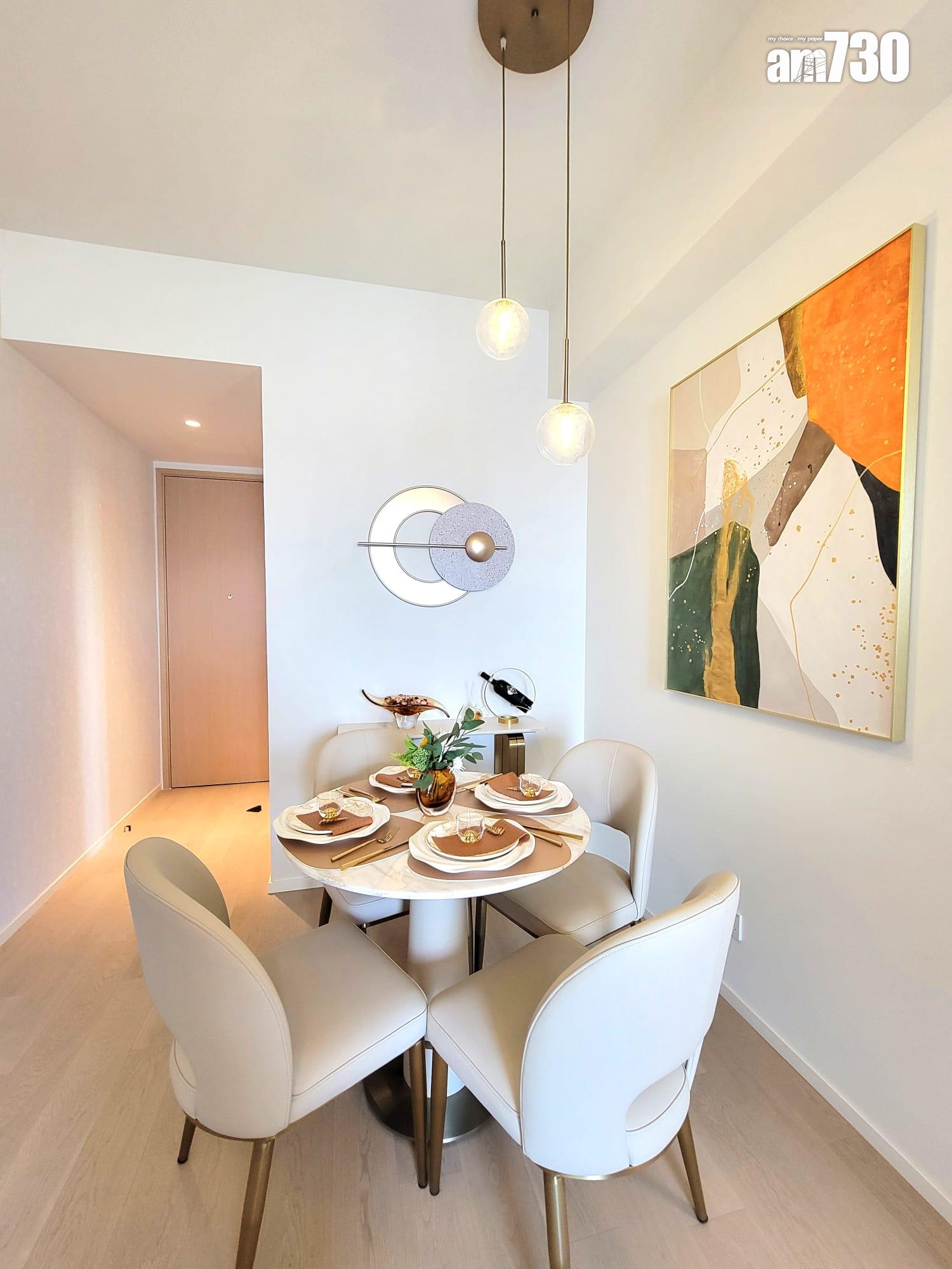 DOUBLE COAST III示範單位|696呎三房套 標準分層戶最大 廳房同向享海景 (多圖有片)|啟德新盤