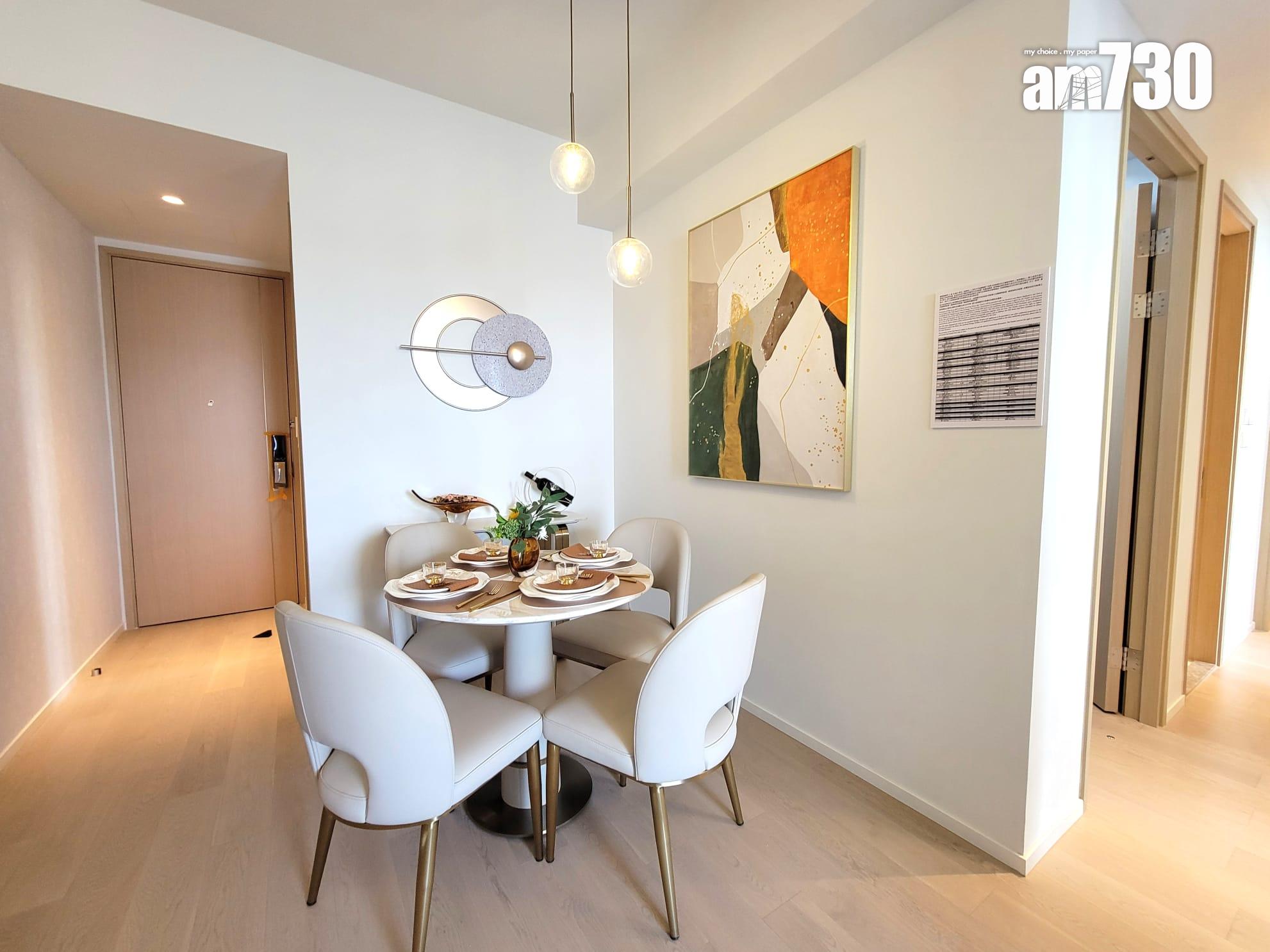 DOUBLE COAST III示範單位|696呎三房套 標準分層戶最大 廳房同向享海景 (多圖有片)|啟德新盤