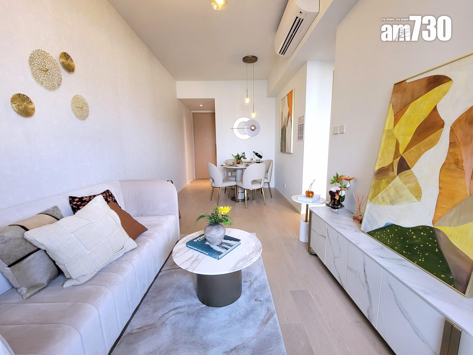 DOUBLE COAST III示範單位|696呎三房套 標準分層戶最大 廳房同向享海景 (多圖有片)|啟德新盤