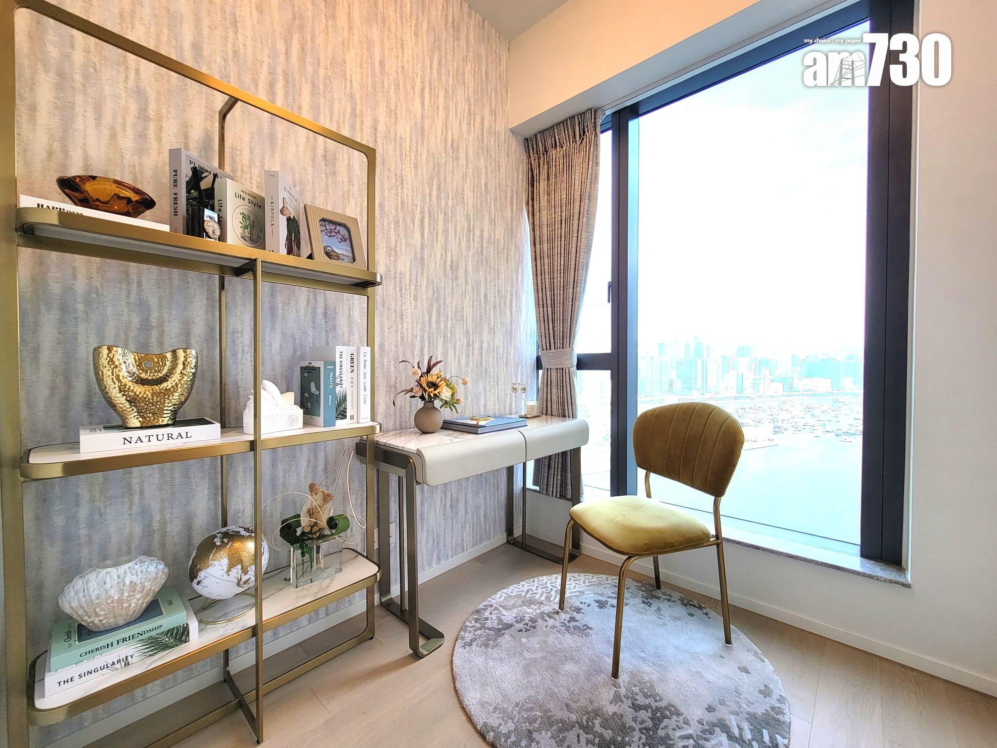 DOUBLE COAST III示範單位|696呎三房套 標準分層戶最大 廳房同向享海景 (多圖有片)|啟德新盤