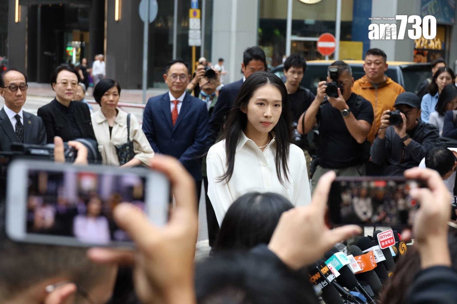 立法會選舉2025|江旻憓報名參選立法會功能界別旅遊界。(鍾式明攝)