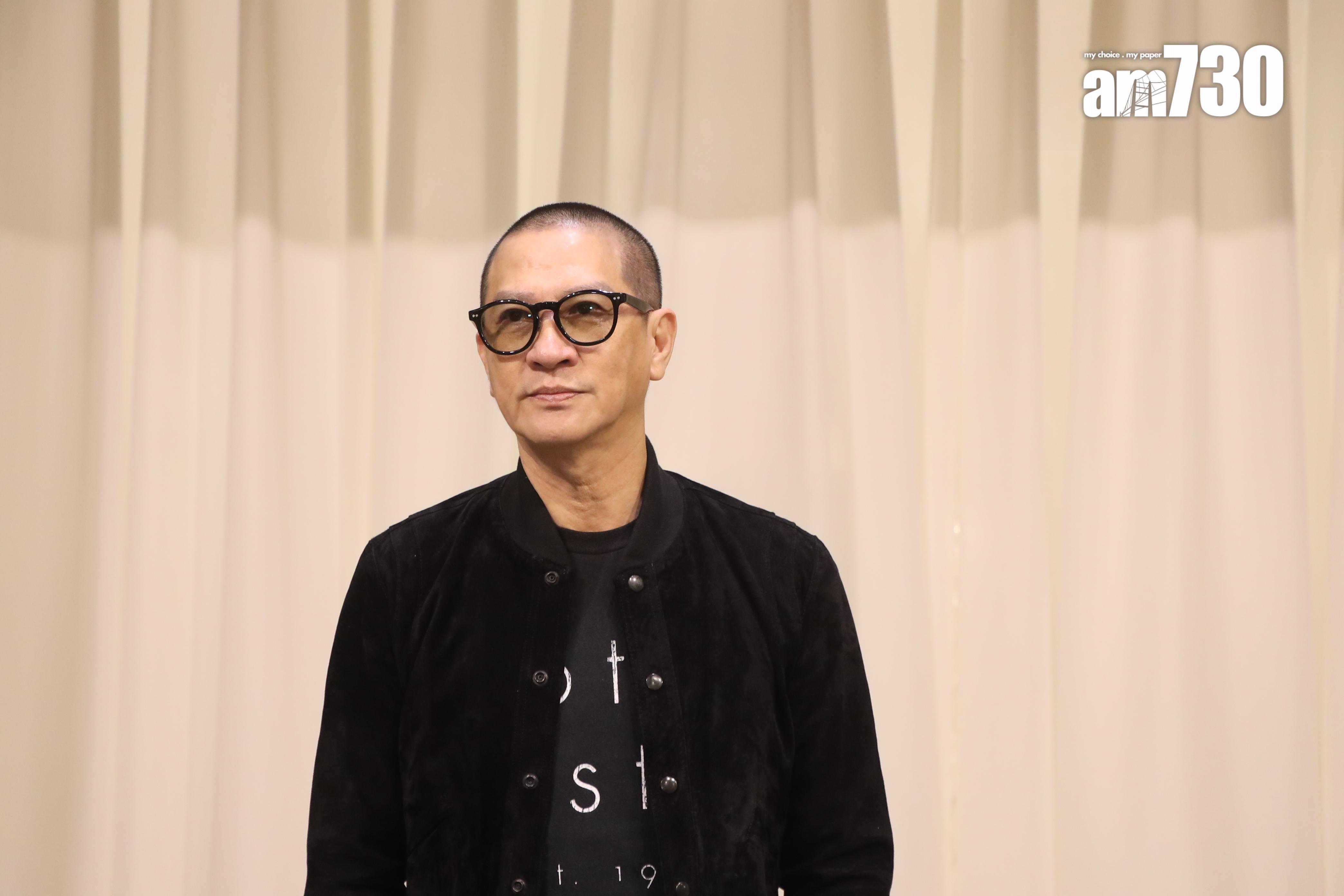 張家輝受訪,嘅嘆演藝界又少一位好演員。蘇文傑攝)