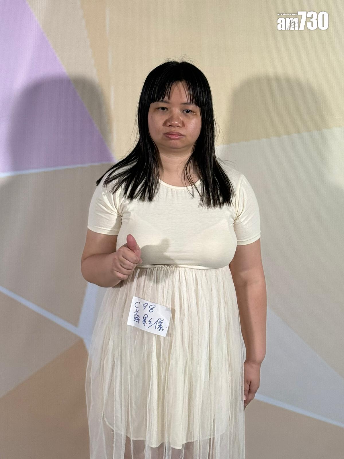 「亞視一姐」薛影儀今日現身亞視進行試鏡。 (娛樂組攝)