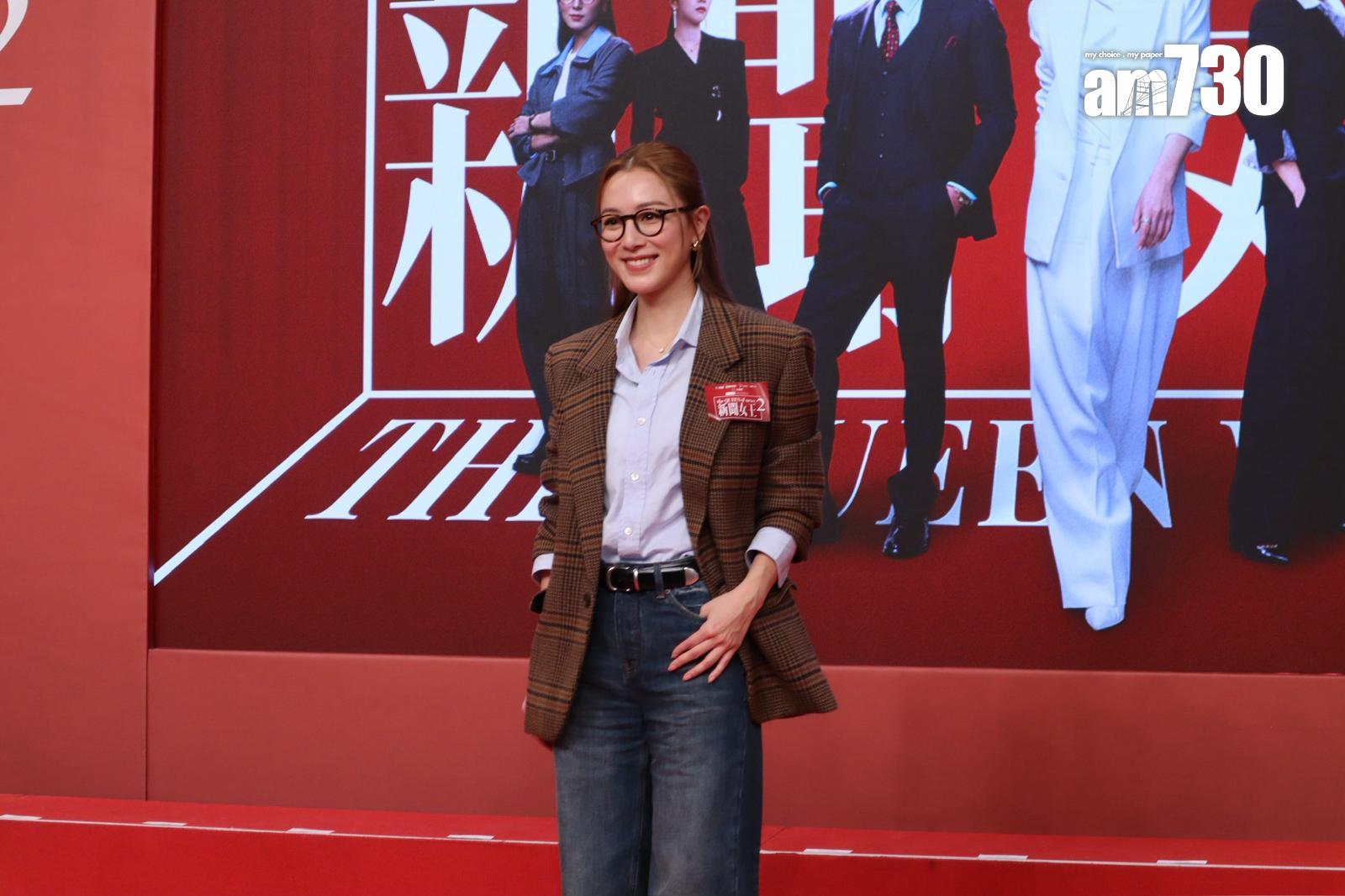 王敏奕分享續上一輯的角色繼續飾演新聞記者劉艷。(娛樂組攝)