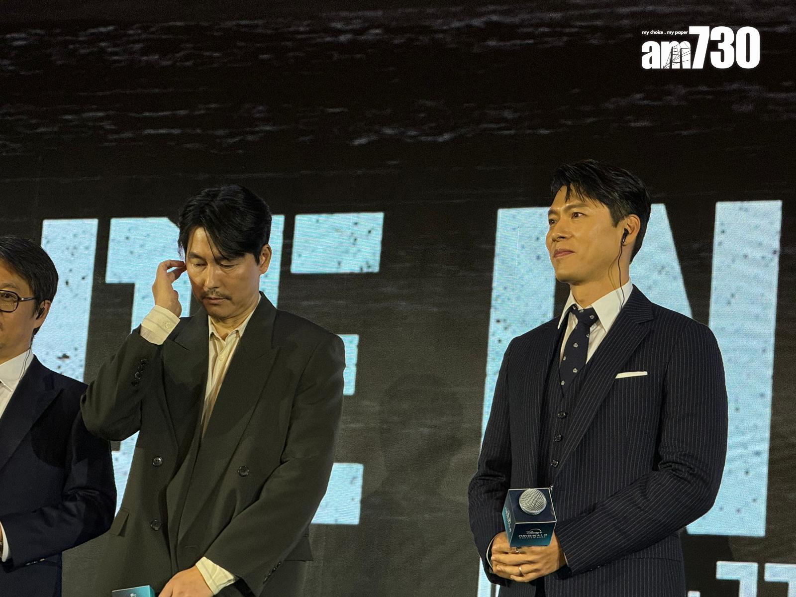 鄭雨盛與玄彬來港為新劇《韓國製造》造勢。(娛樂組攝)