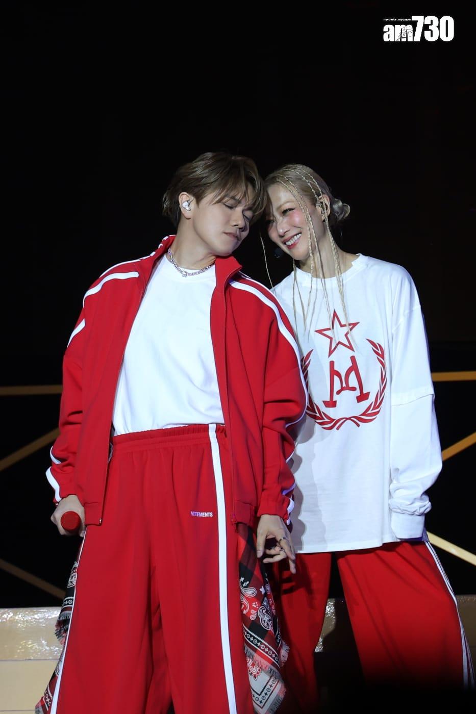 鄭秀文Sammi與張敬軒《Most Wanted 》拉闊音樂會,送上跳唱Medley。(林俊源攝)