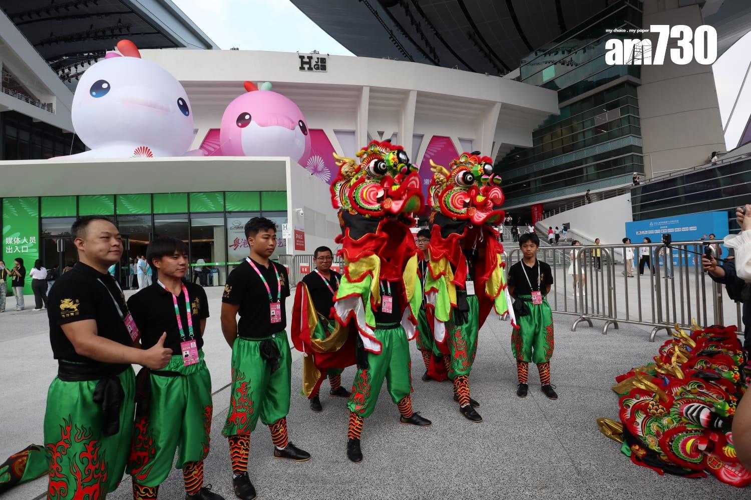 全運會開幕式晚上在廣東奧林匹克體育中心舉行。(鍾式明攝)