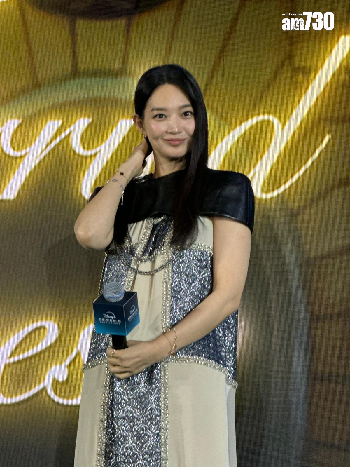 申敏兒上星期來港狀態極佳。 (娛樂組攝)