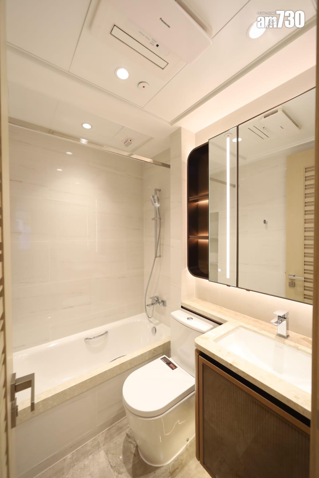 柏景峰示範單位|431呎經改動連裝修兩房 現代英倫摩登感 (多圖有片)|油塘新盤