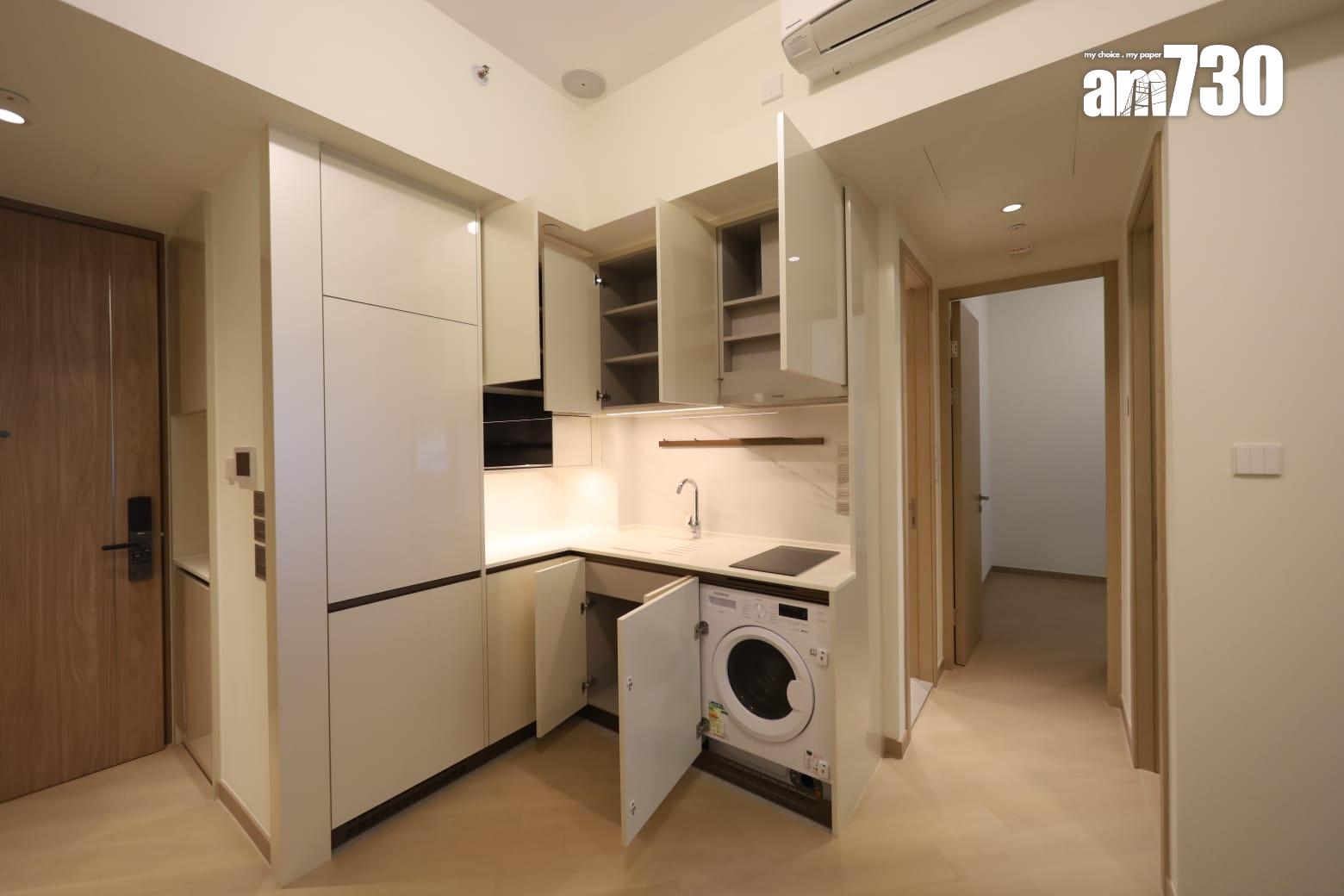 柏景峰示範單位|431呎經改動連裝修兩房 現代英倫摩登感 (多圖有片)|油塘新盤