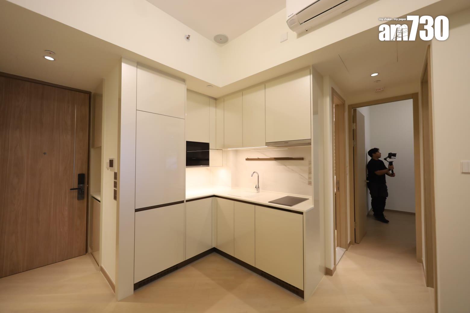 柏景峰示範單位|431呎經改動連裝修兩房 現代英倫摩登感 (多圖有片)|油塘新盤