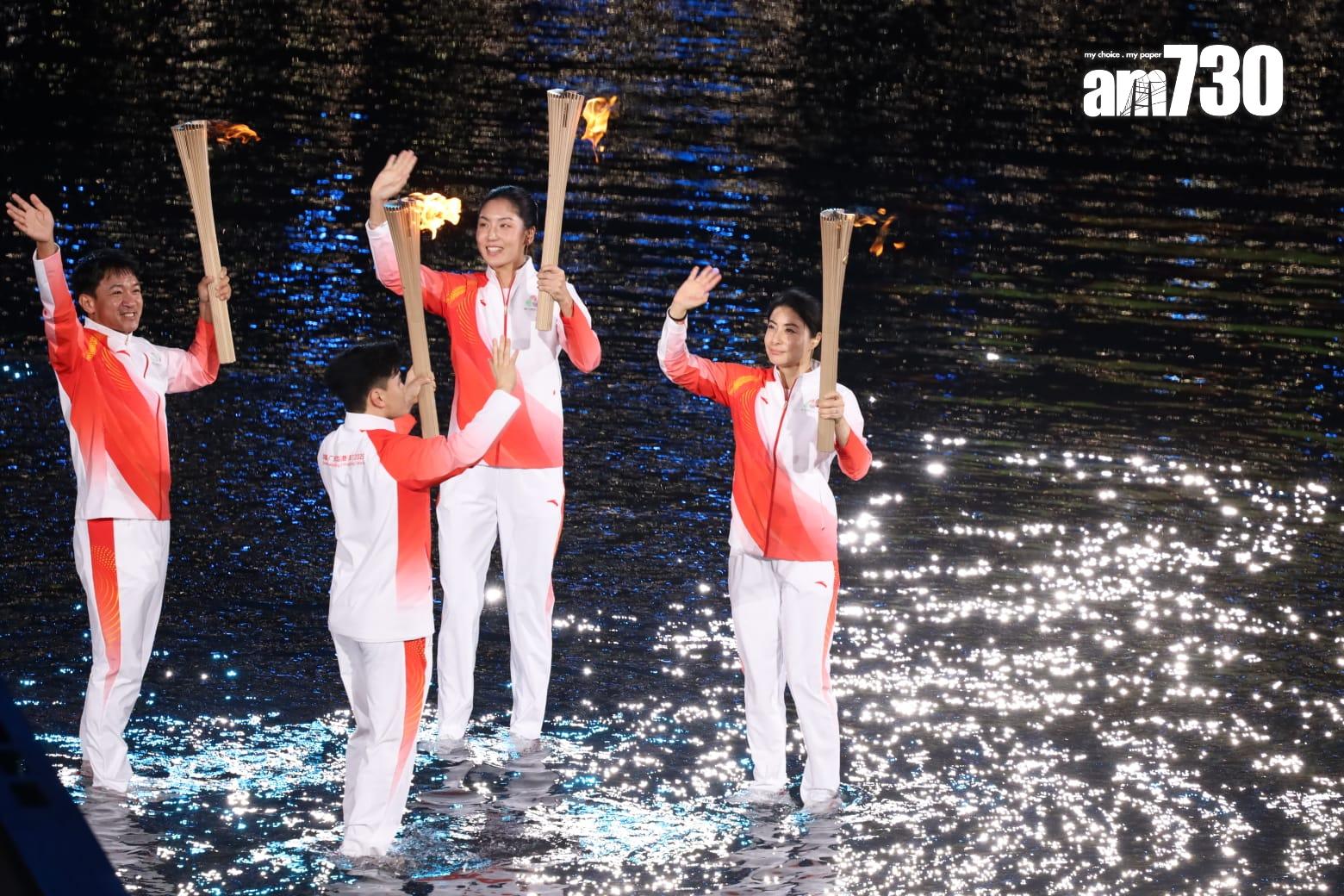 全運會開幕式在廣東奧林匹克體育中心舉行。(鍾式明攝)