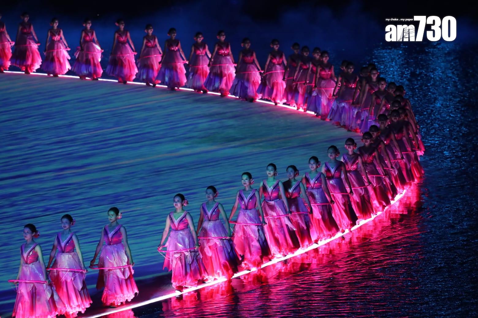 全運會開幕式在廣東奧林匹克體育中心舉行。(鍾式明攝)