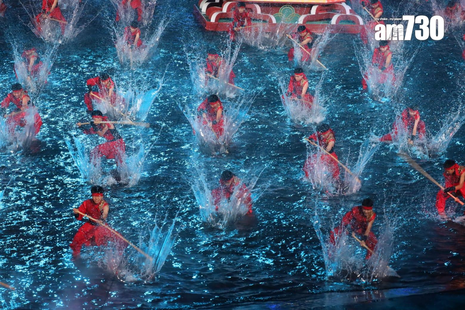 全運會開幕式在廣東奧林匹克體育中心舉行。(鍾式明攝)