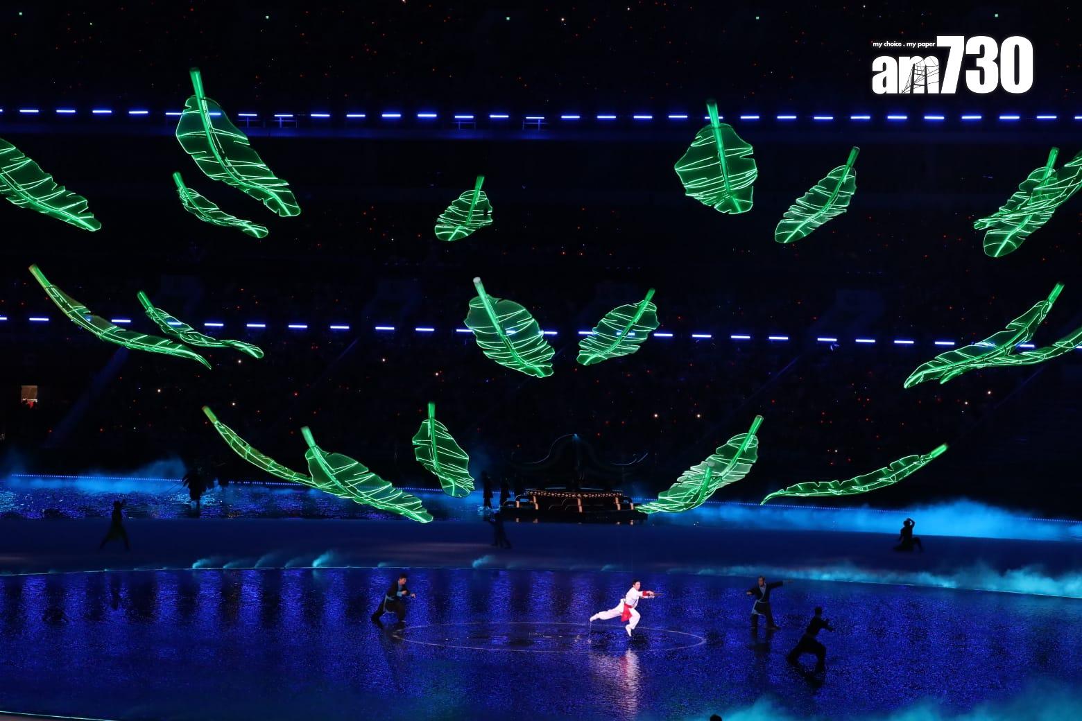 全運會開幕式在廣東奧林匹克體育中心舉行。(鍾式明攝)