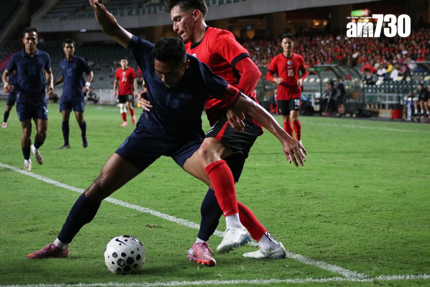 尼高拉斯與對手爭奪。(《am730》記者攝)