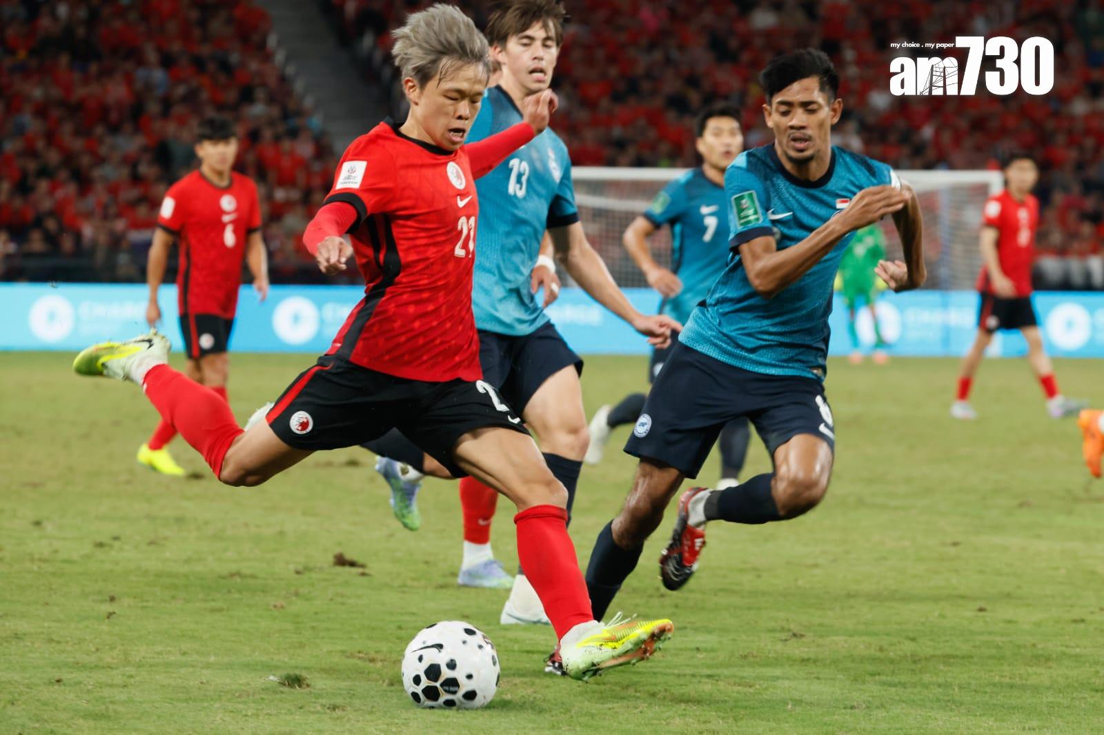 香港隊茹子楠上前助攻。(蘇文傑攝)