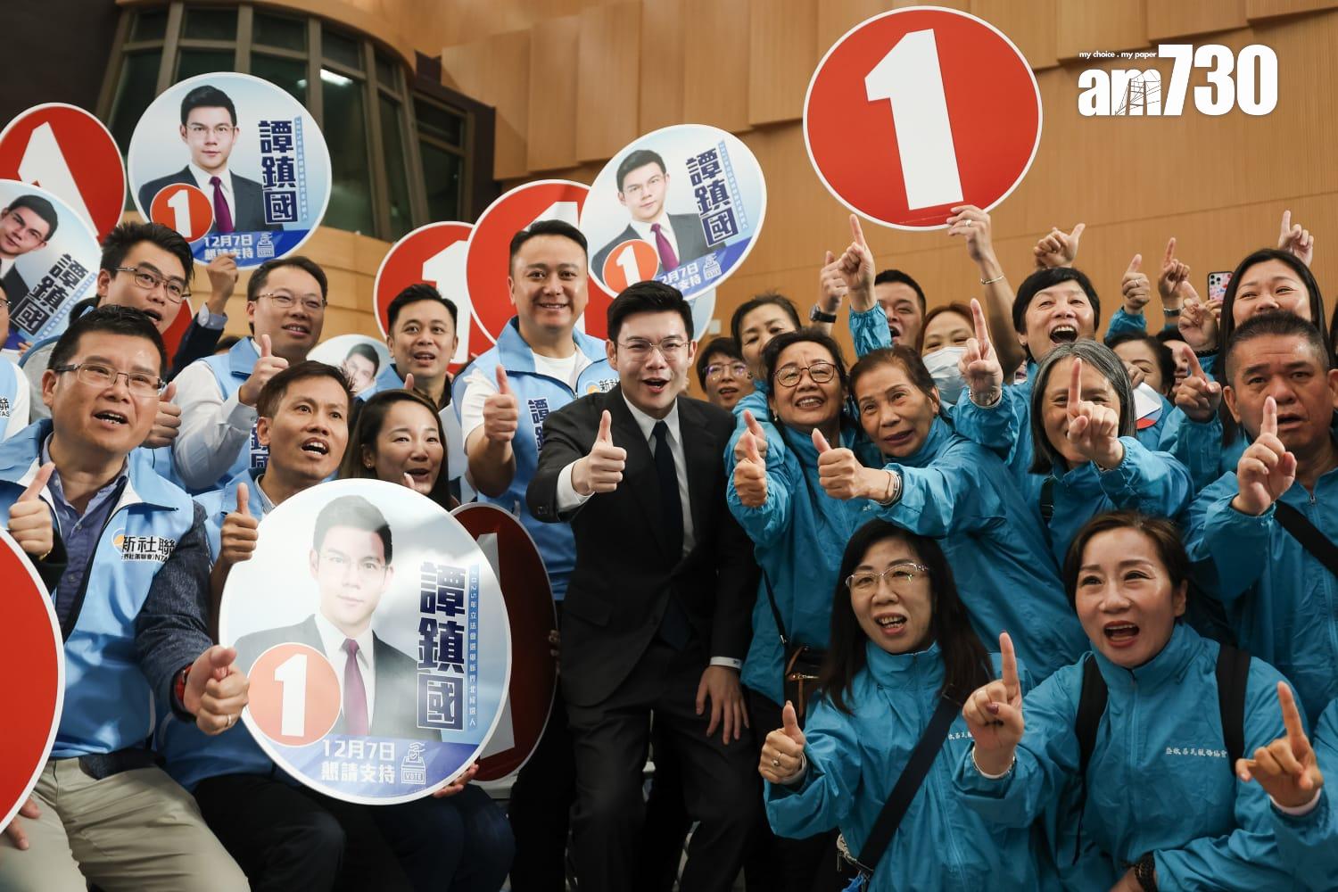 新界北直選論壇今早舉行,5名候選人的政綱圍繞北部都會區發展。(周令知攝)