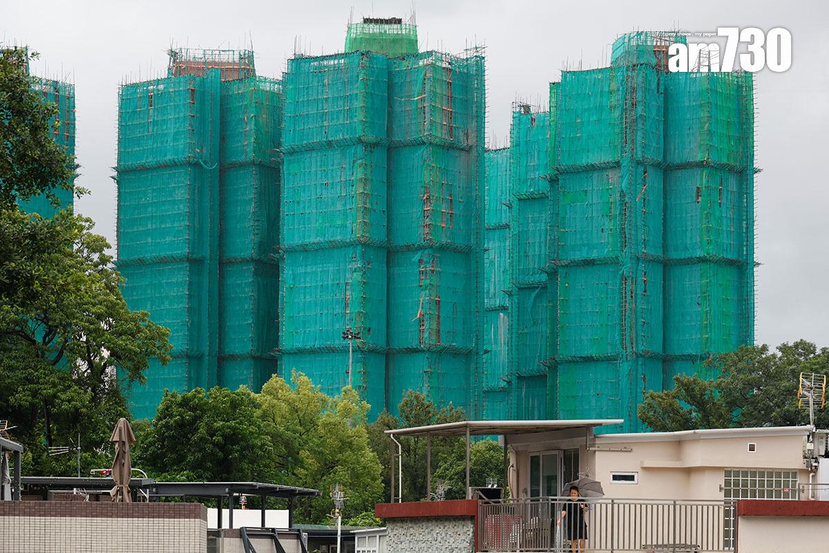 大埔宏福苑五級火發生前兩個月的情況。(資料圖片/蘇文傑攝)