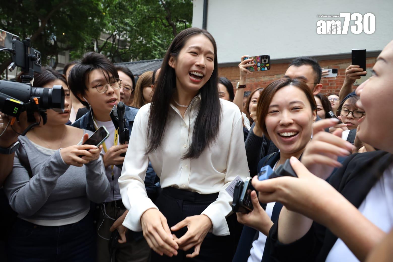 立法會選舉2025|江旻憓報名參選立法會功能界別旅遊界。(鍾式明攝)