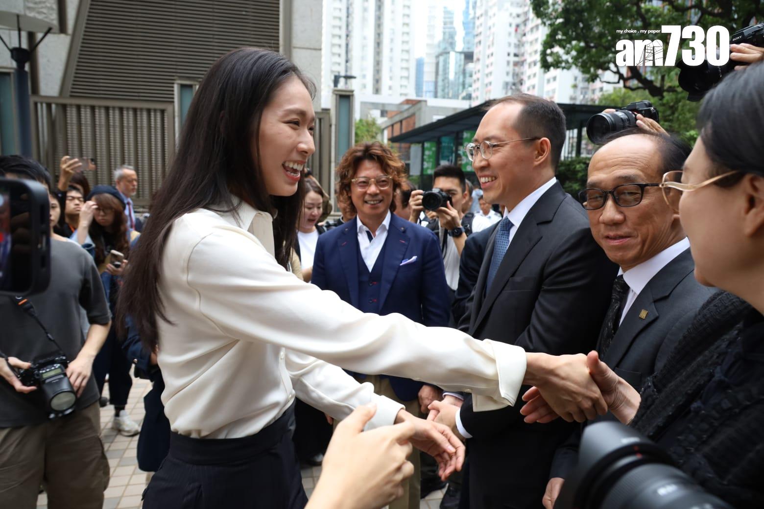 立法會選舉2025|江旻憓報名參選立法會功能界別旅遊界。(鍾式明攝)