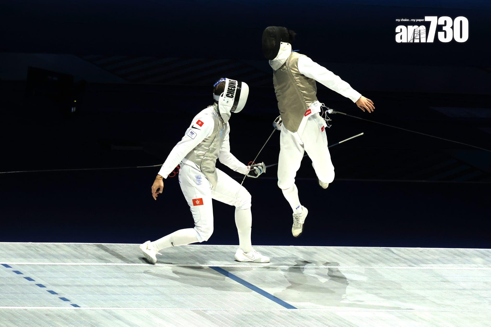 張家朗轉戰銅牌賽。(林俊源攝)