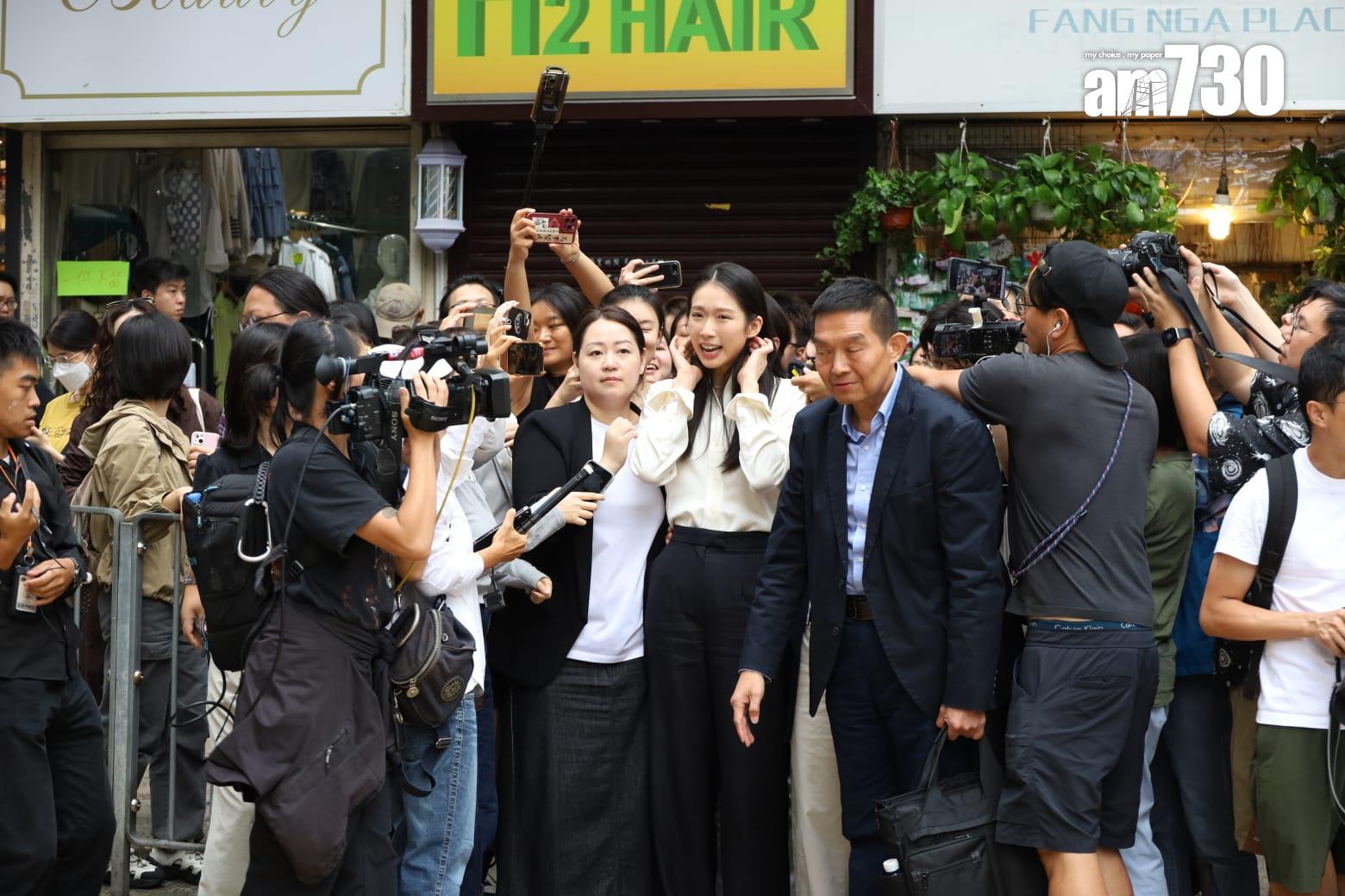 立法會選舉2025|江旻憓報名參選立法會功能界別旅遊界。(鍾式明攝)