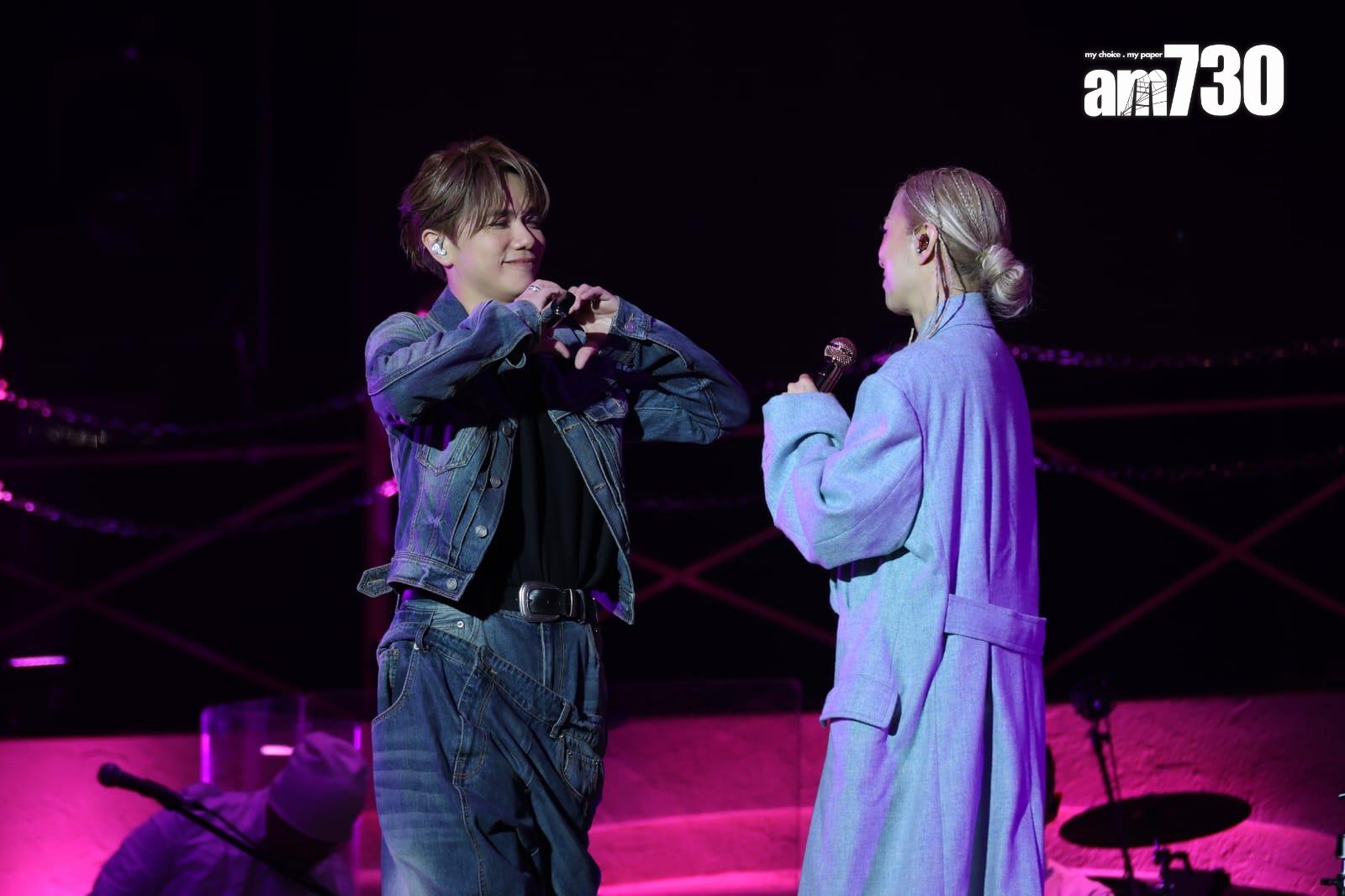 鄭秀文Sammi與張敬軒《Most Wanted 》拉闊音樂會。(林俊源攝)