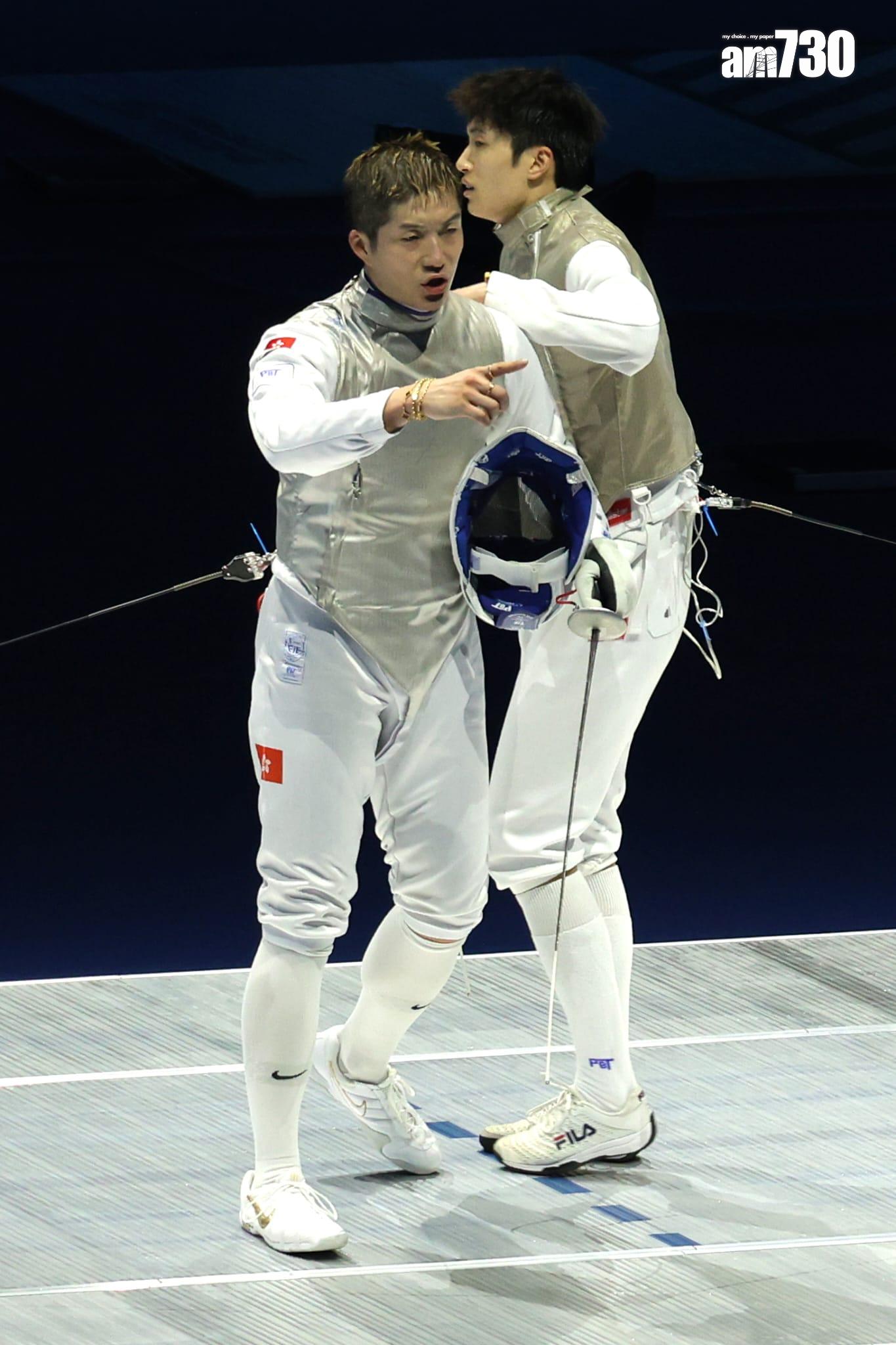 張家朗轉戰銅牌賽。(林俊源攝)