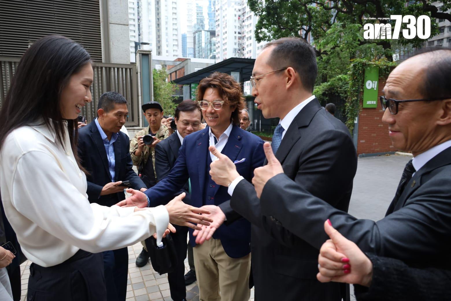 立法會選舉2025|江旻憓報名參選立法會功能界別旅遊界。(鍾式明攝)