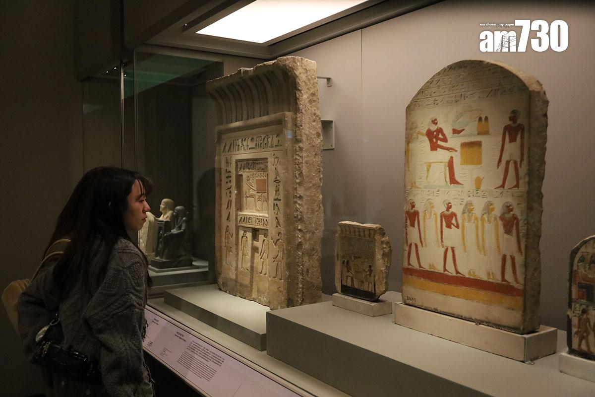 在故宮文化博物館舉行的古埃及文明大展,展出多項埃及博物館珍藏。(資料圖片/鍾式明攝)