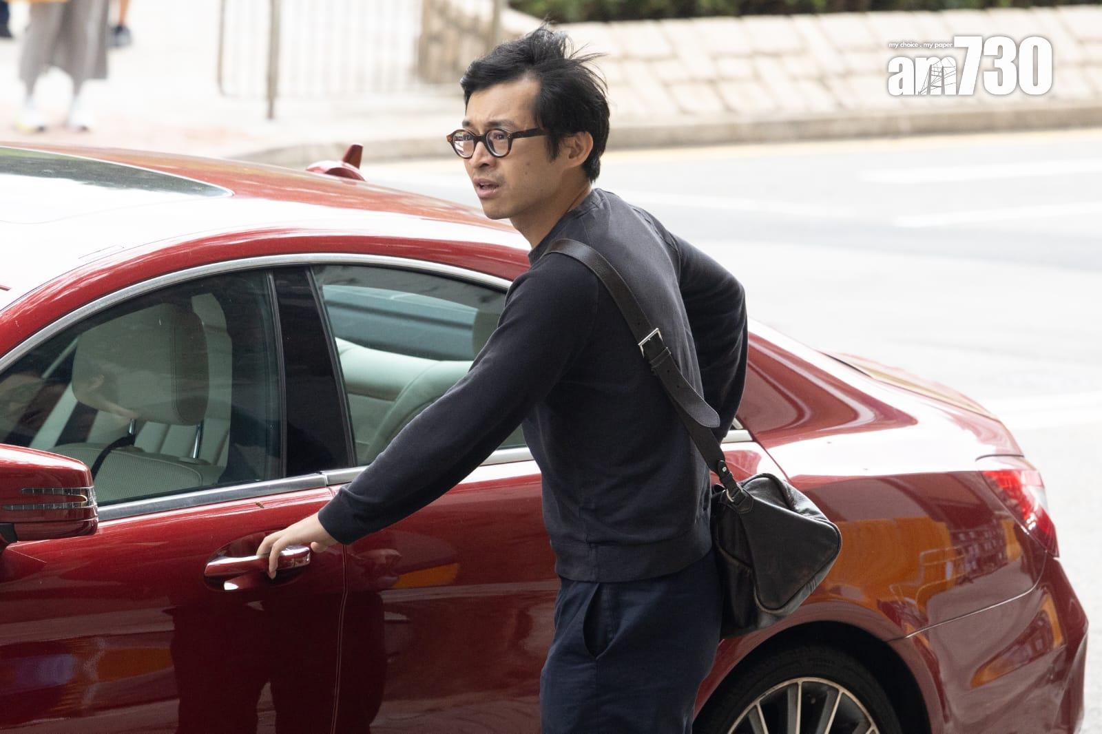 JPEX虛擬貨幣詐騙案,林作准以30萬保釋,於裕美及律師陪同下離開東區法院。(蘇文傑攝)