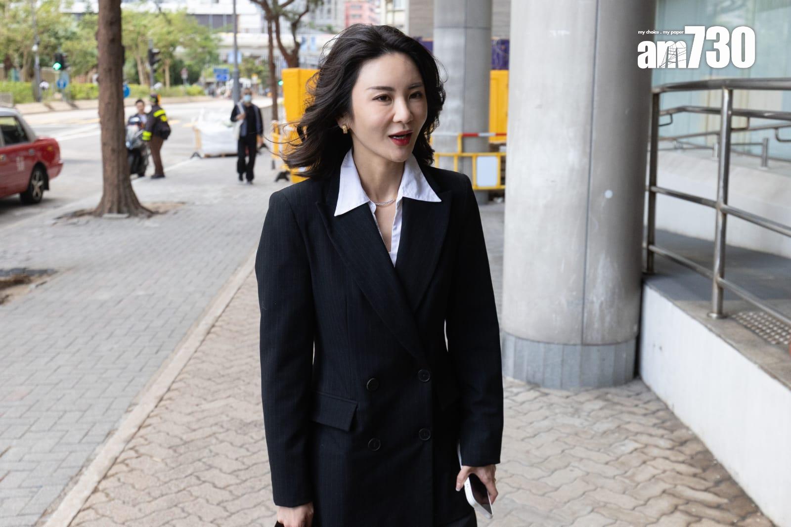 JPEX虛擬貨幣詐騙案,警方落案起訴16人,案件今日提堂。林作等人由警車押送至東區裁判法院,林作女友裕美到庭。(蘇文傑攝)