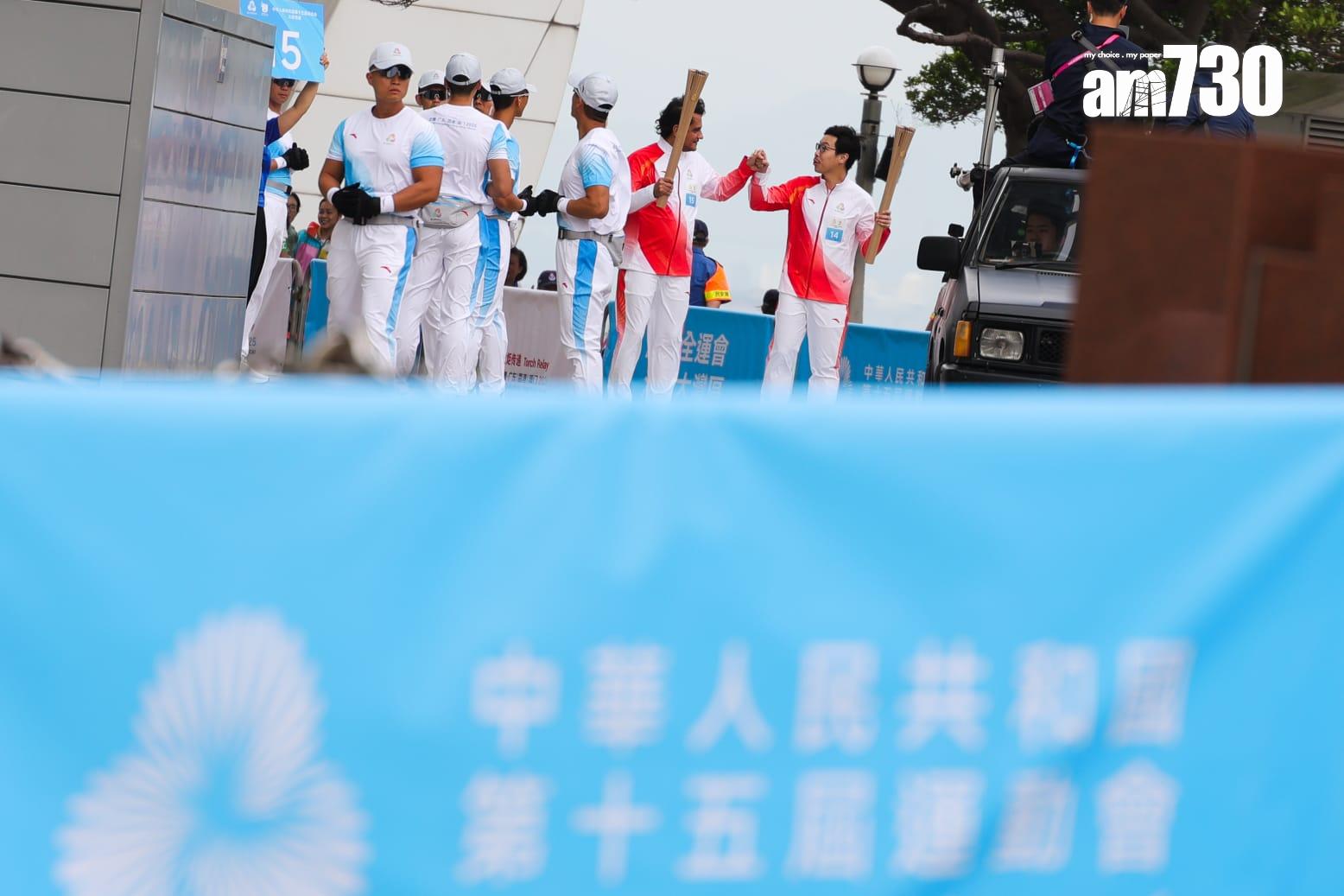 火炬傳遞儀式今日舉行。(吳康琦攝)