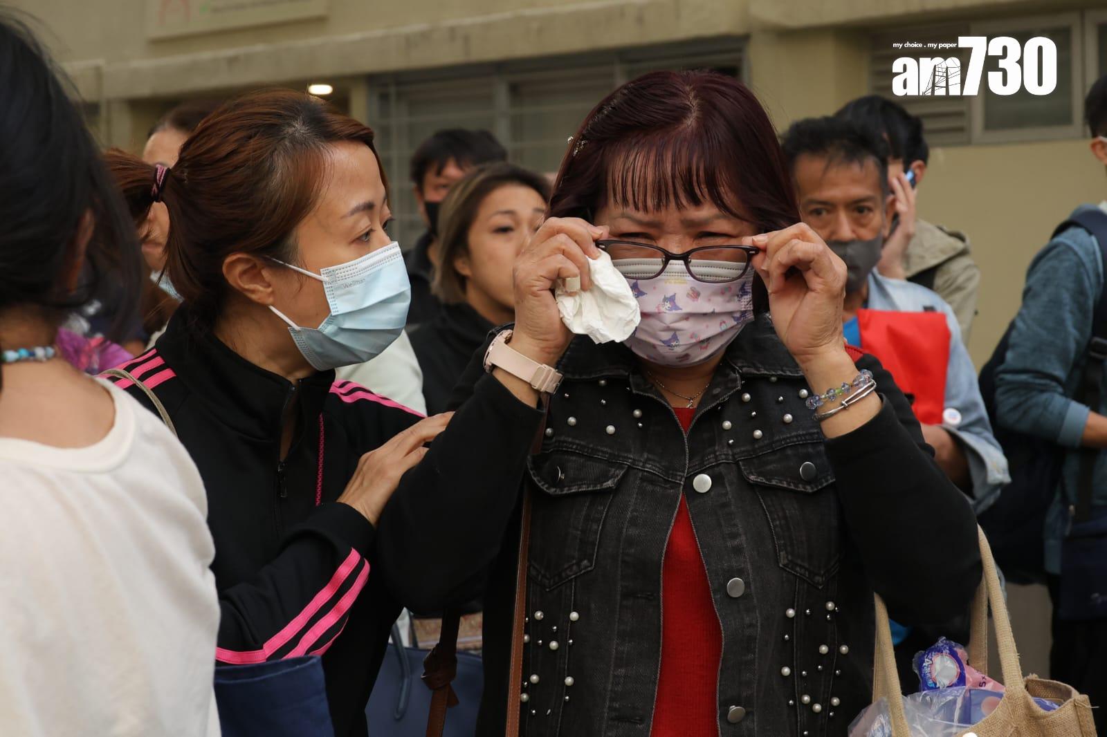 大埔宏福苑五級火情況。(林俊源攝)