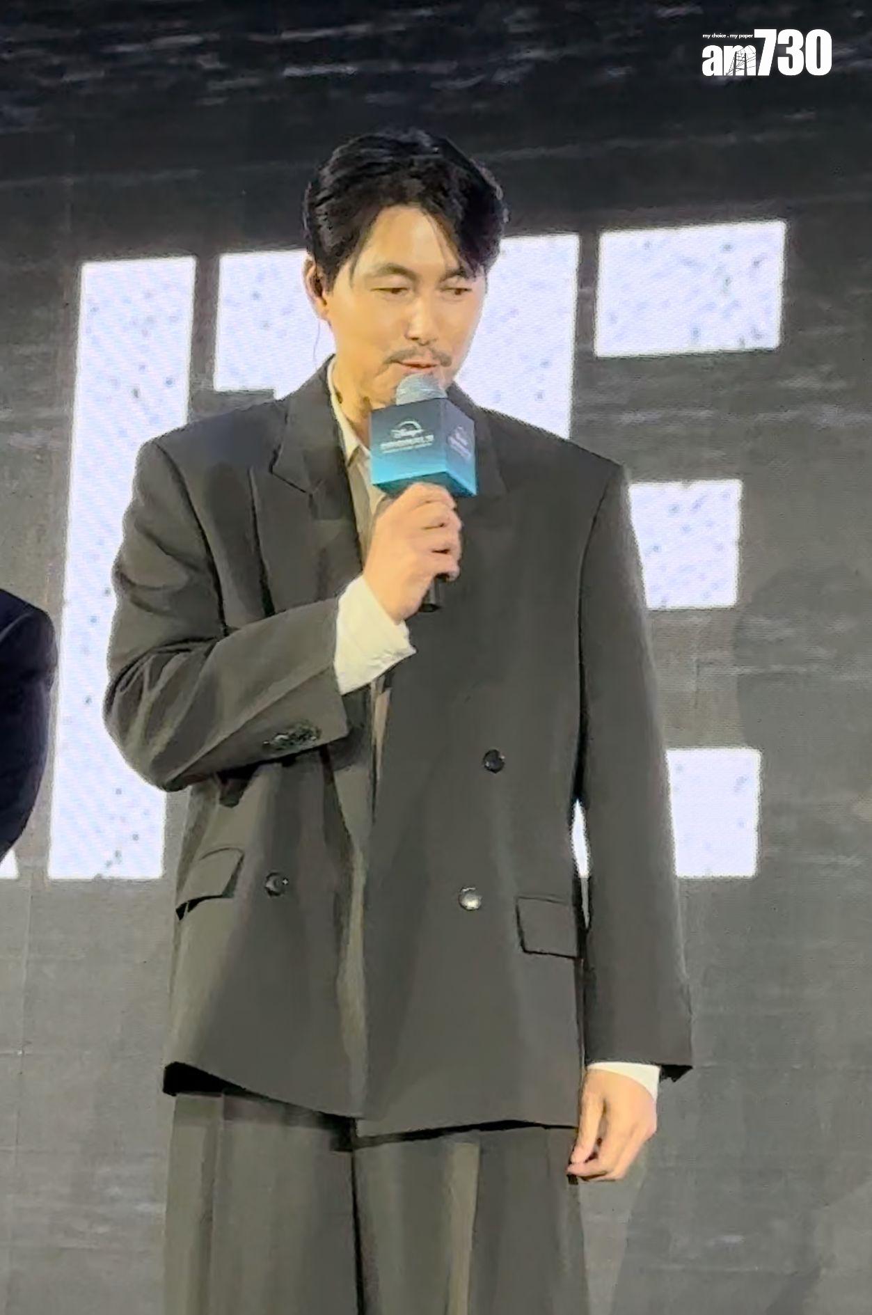 鄭雨盛今次來港容顏略顯憔悴。 (娛樂組攝)