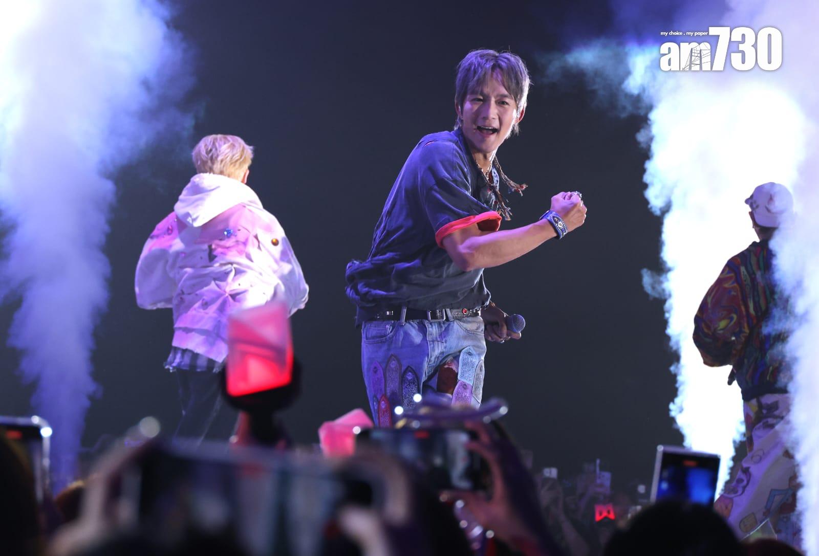 Lokman、AK、在《W.T.F.2 Live 2025》完場前,enocore開場的跳唱環節。(林俊源攝)