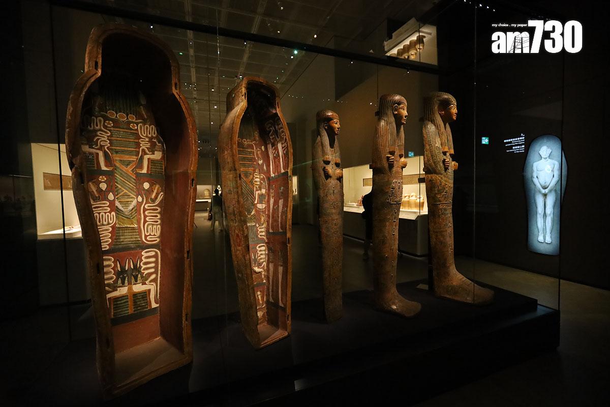 在故宮文化博物館舉行的古埃及文明大展,展出多項埃及博物館珍藏。(資料圖片/鍾式明攝)