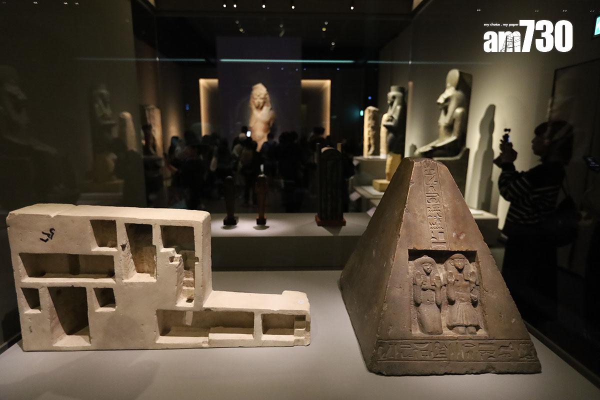 在故宮文化博物館舉行的古埃及文明大展,展出多項埃及博物館珍藏。(資料圖片/鍾式明攝)