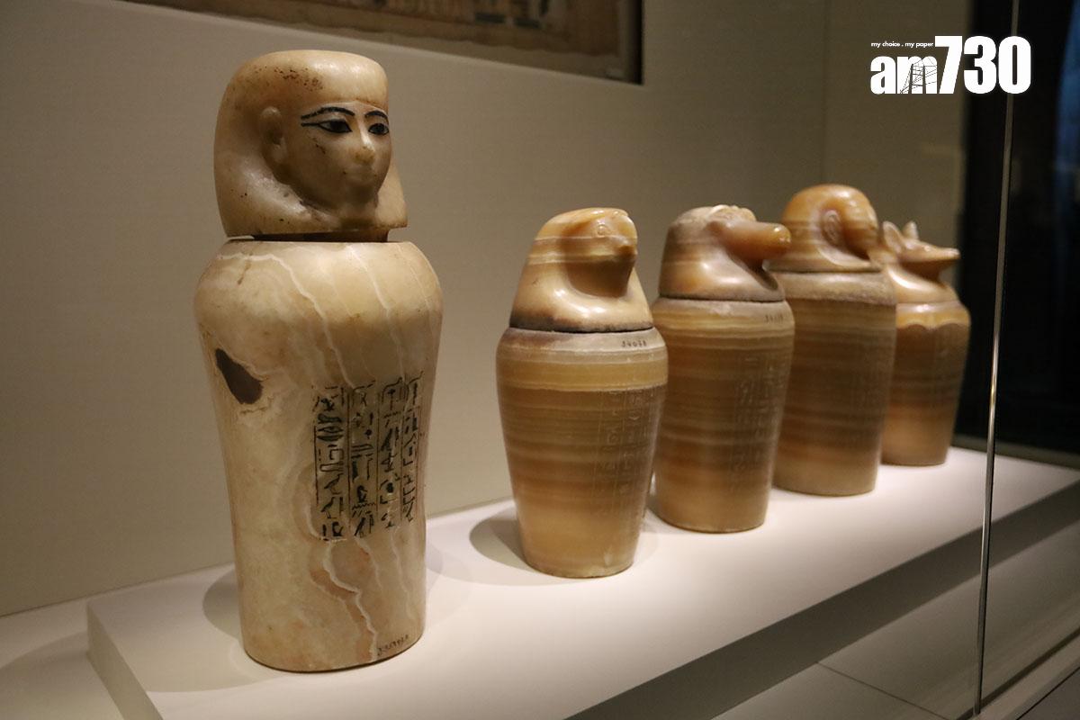 在故宮文化博物館舉行的古埃及文明大展,展出多項埃及博物館珍藏。(資料圖片/鍾式明攝)