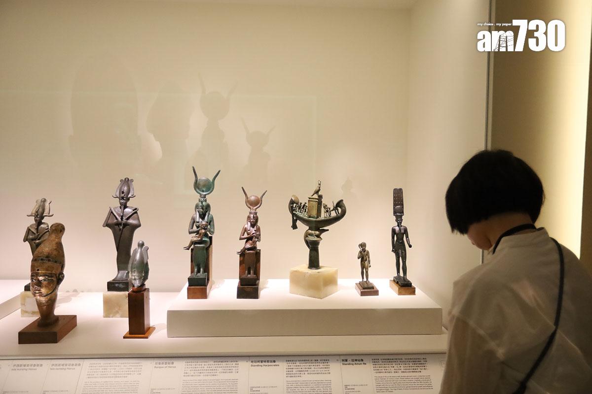 在故宮文化博物館舉行的古埃及文明大展,展出多項埃及博物館珍藏。(資料圖片/鍾式明攝)
