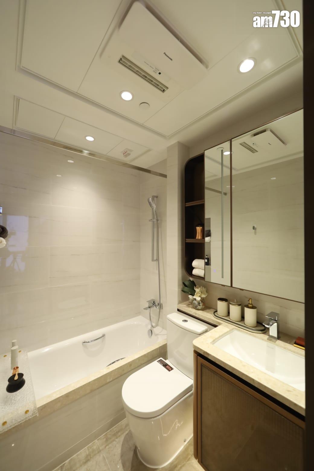 柏景峰示範單位|431呎經改動連裝修兩房 現代英倫摩登感 (多圖有片)|油塘新盤