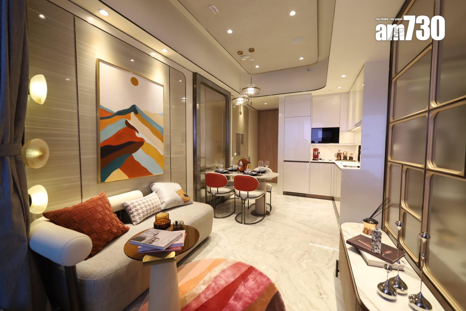 柏景峰示範單位|431呎經改動連裝修兩房 現代英倫摩登感 (多圖有片)|油塘新盤