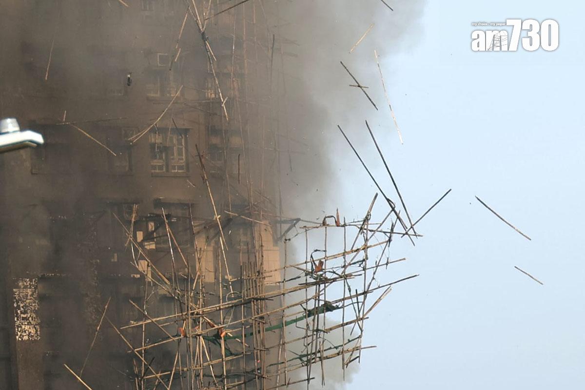 大埔宏福苑發生嚴重火警。(林俊源攝)