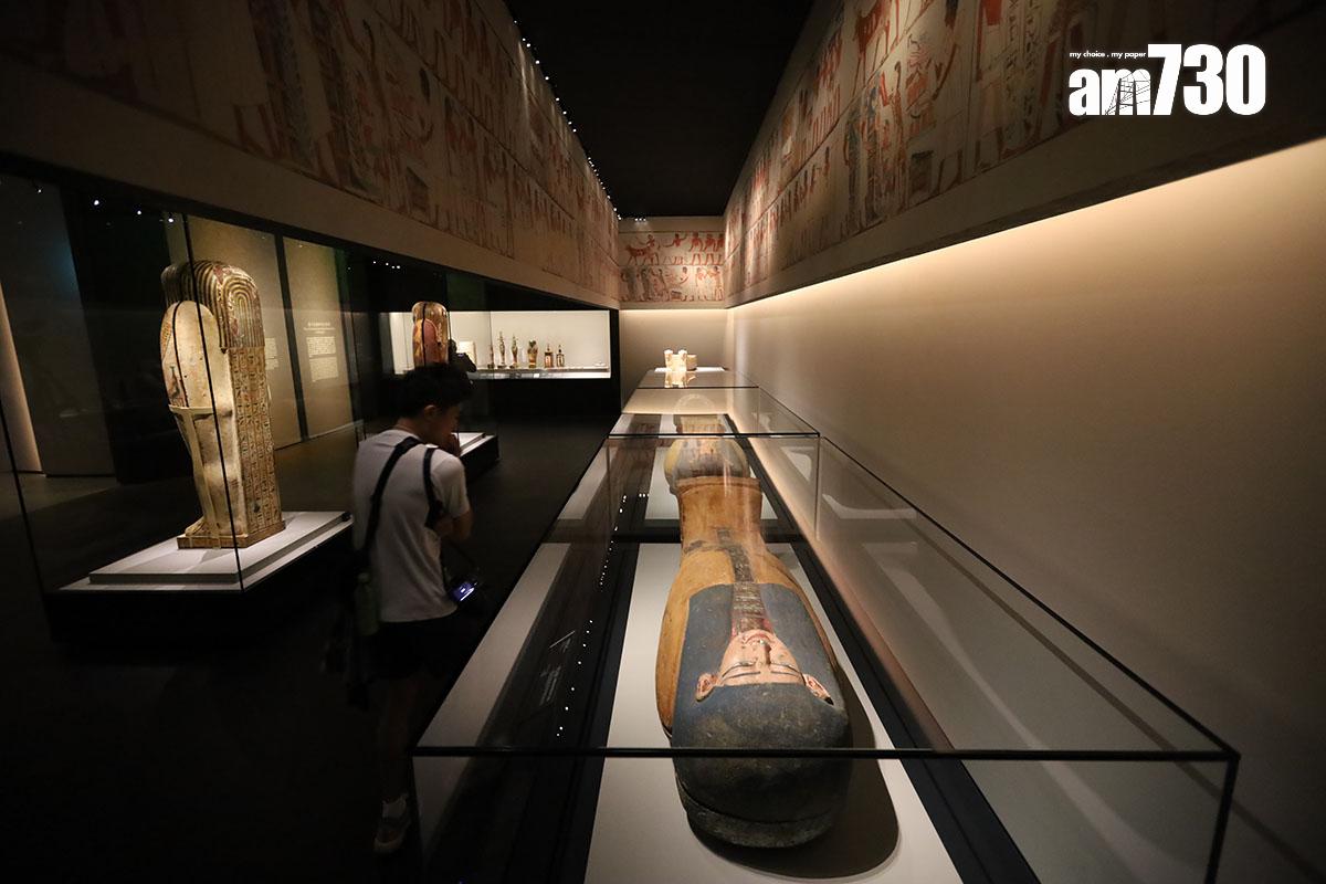 在故宮文化博物館舉行的古埃及文明大展,展出多項埃及博物館珍藏。(資料圖片/鍾式明攝)