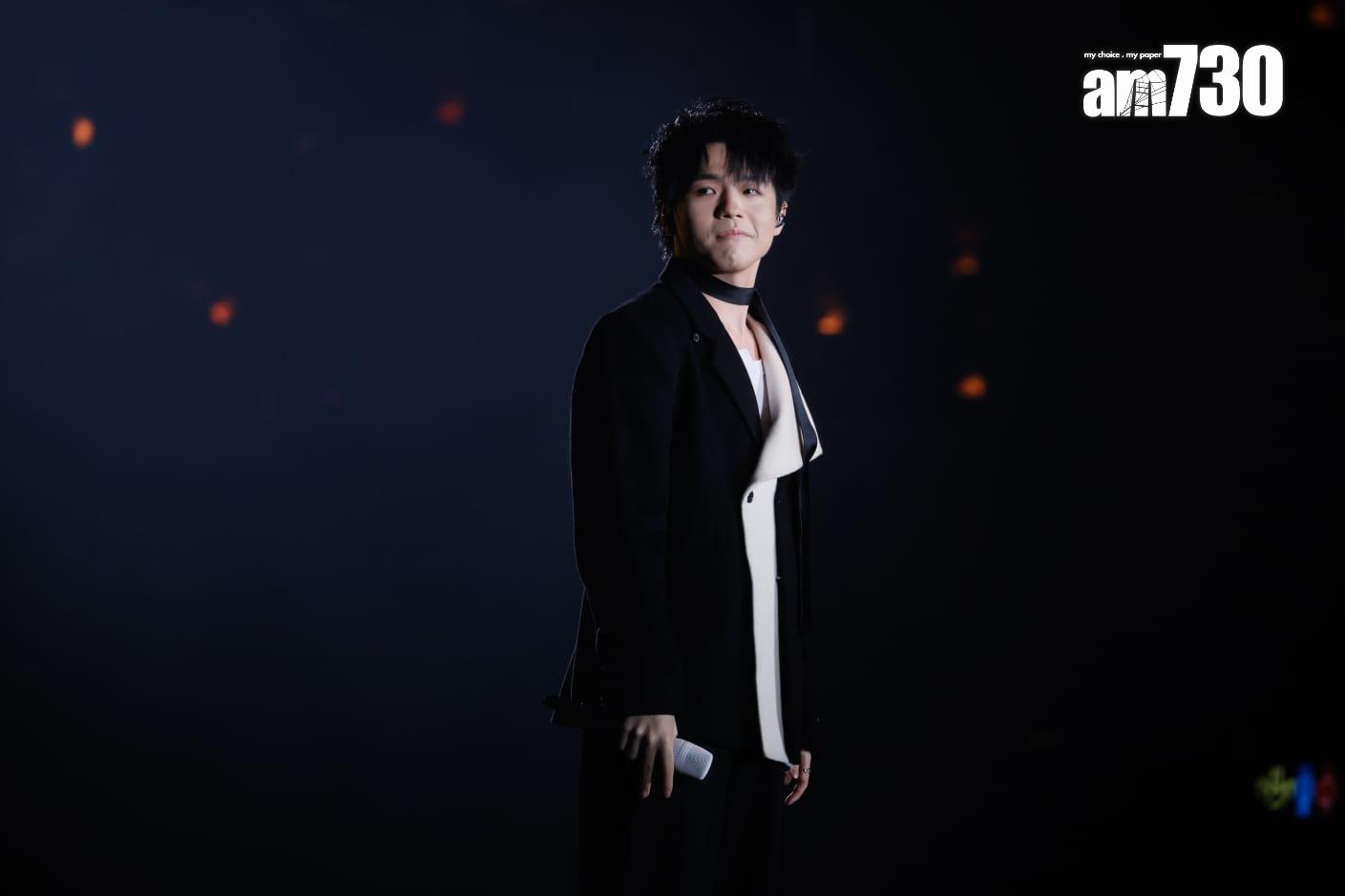 陳卓賢Ian在姜濤演唱會上,大爆《你要倔強》是4 年前的作品。(蘇文傑攝)